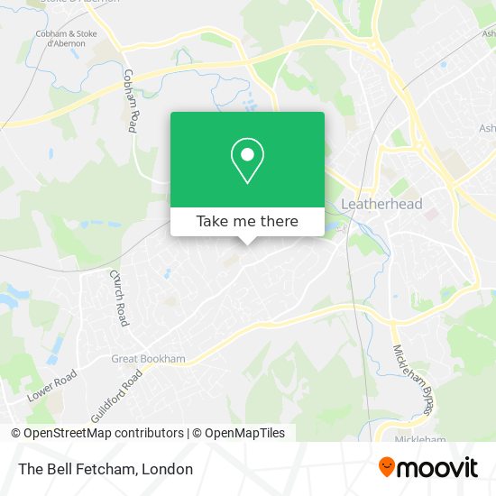 The Bell Fetcham map