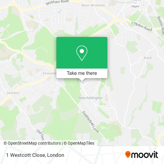 1 Westcott Close map