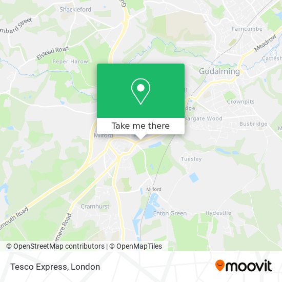 Tesco Express map