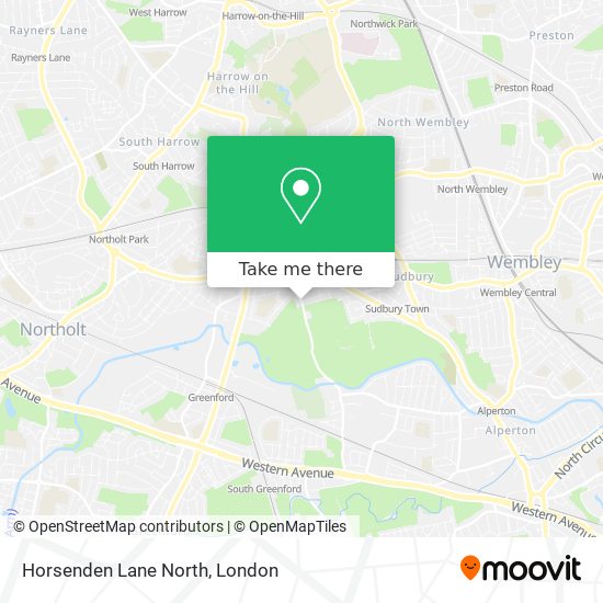 Horsenden Lane North map