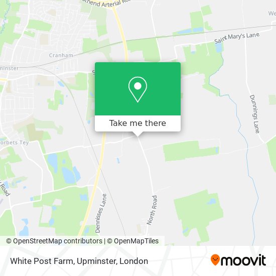 White Post Farm, Upminster map