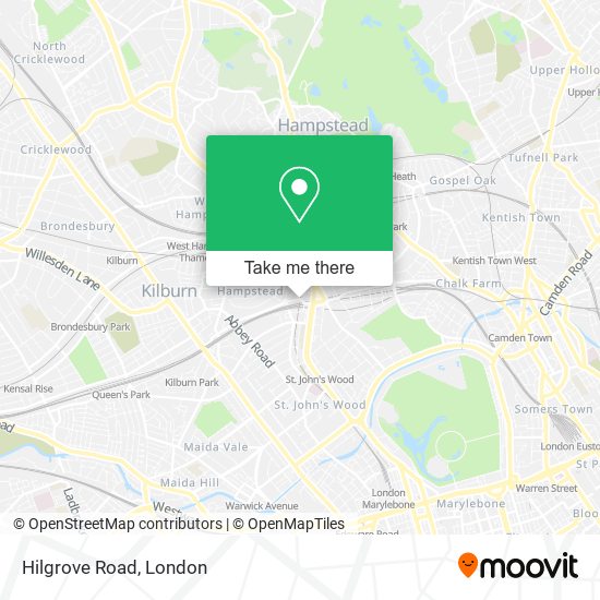 Hilgrove Road map