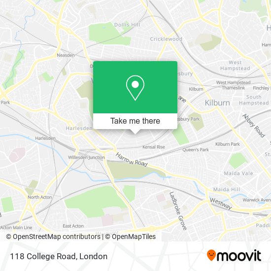 118 College Road map