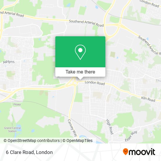6 Clare Road map