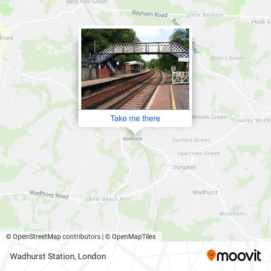 Wadhurst Station map