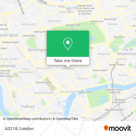 A3218 map