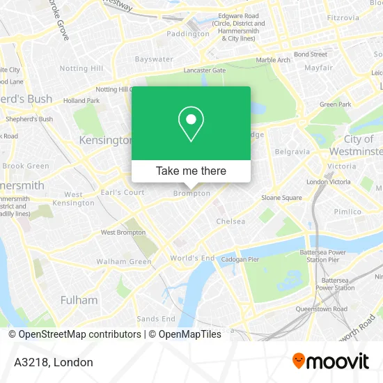 A3218 map