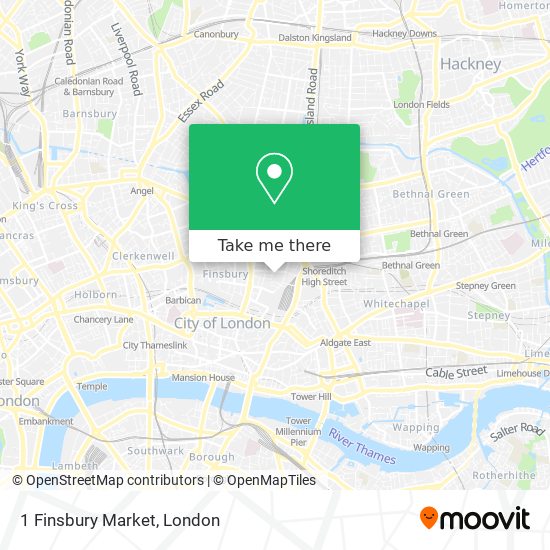1 Finsbury Market map