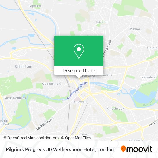 Pilgrims Progress JD Wetherspoon Hotel map