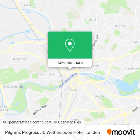 Pilgrims Progress JD Wetherspoon Hotel map