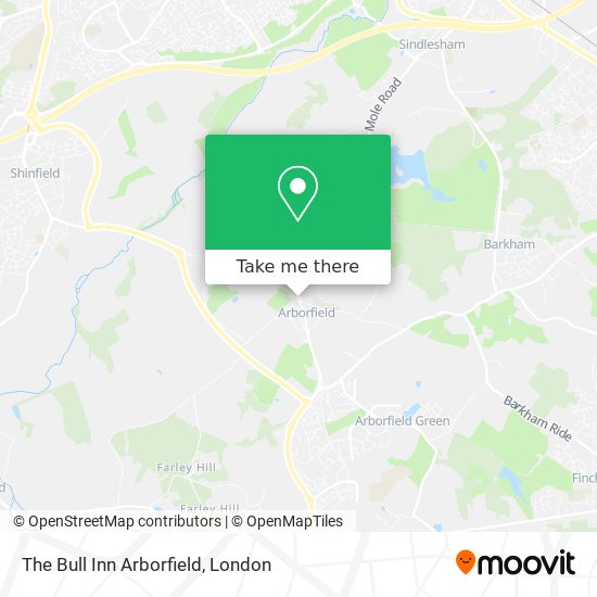 The Bull Inn Arborfield map