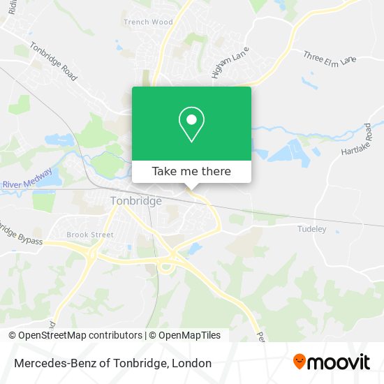 Mercedes-Benz of Tonbridge map