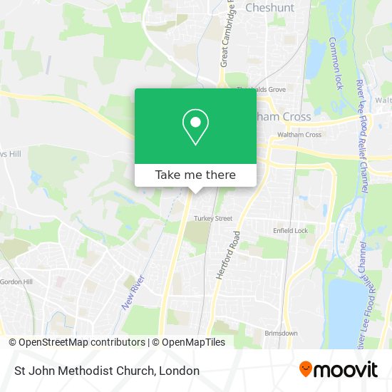 St John Methodist Church map