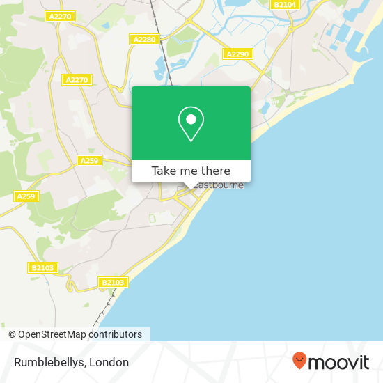 Rumblebellys, 5 Seaside Road Eastbourne Eastbourne BN21 3PZ map