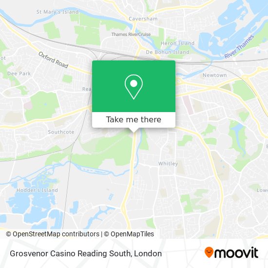 Grosvenor Casino Reading South map