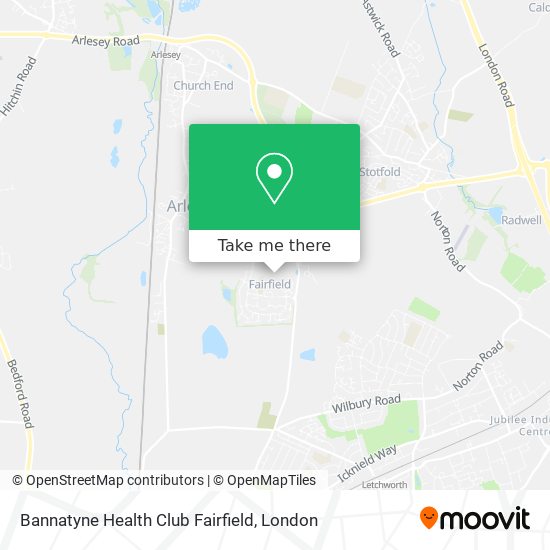 Bannatyne Health Club Fairfield map