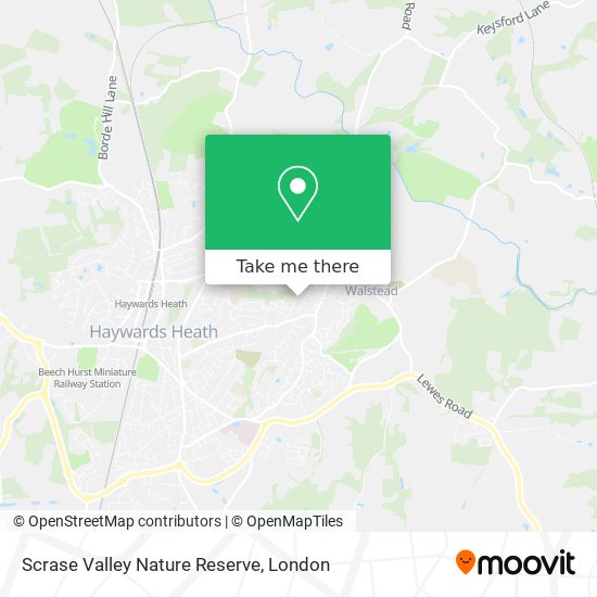 Scrase Valley Nature Reserve map