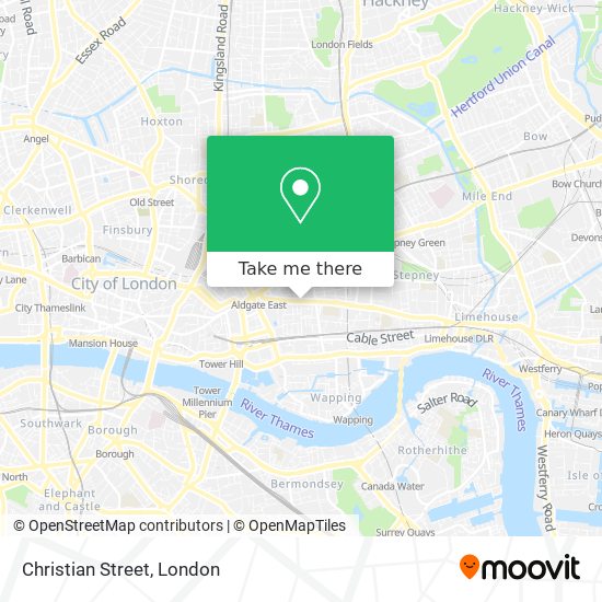 Christian Street map