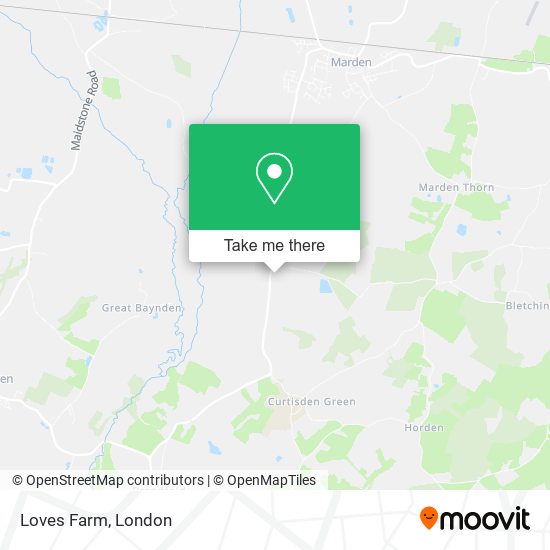 Loves Farm map