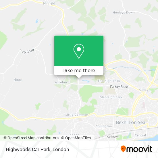 Highwoods Car Park map