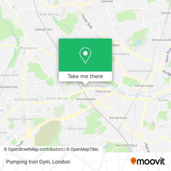 Pumping Iron Gym map