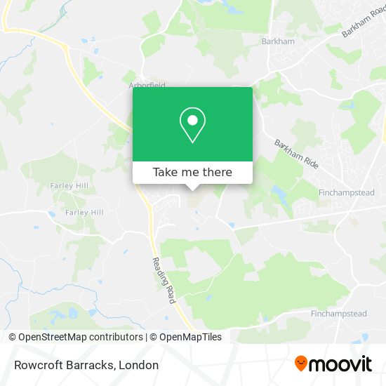 Rowcroft Barracks map