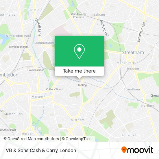 VB & Sons Cash & Carry map