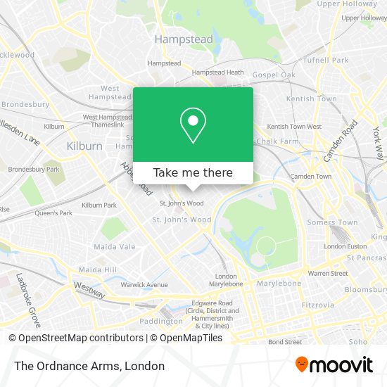 The Ordnance Arms map