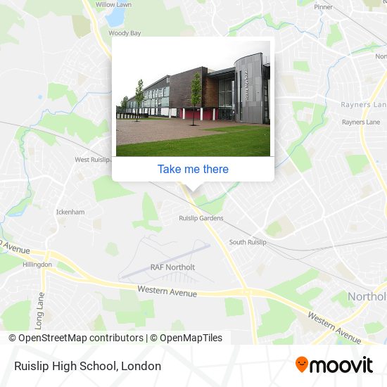 Ruislip High School map