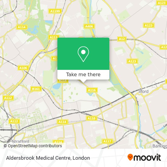 Aldersbrook Medical Centre map