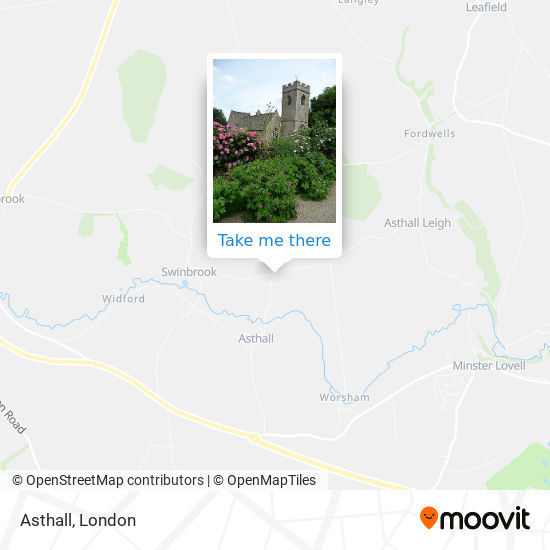 Asthall map
