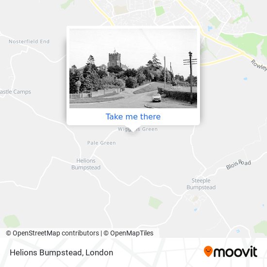 Helions Bumpstead map