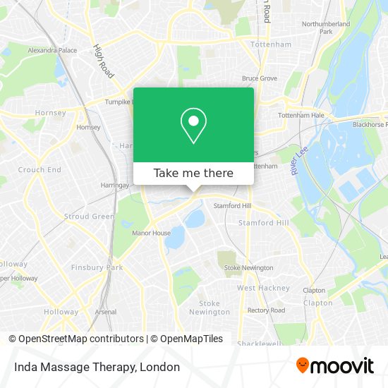 Inda Massage Therapy map