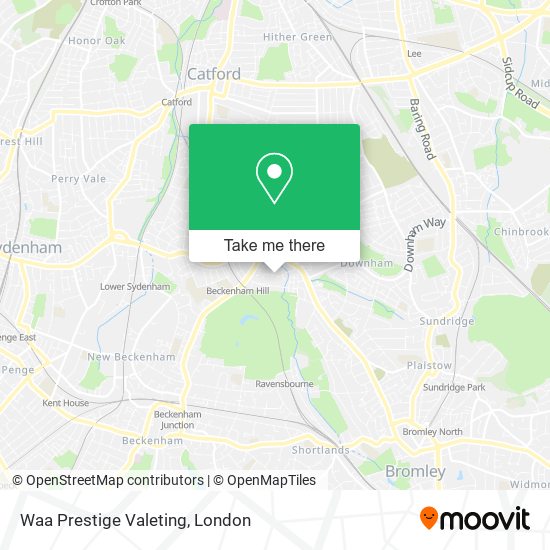 Waa Prestige Valeting map