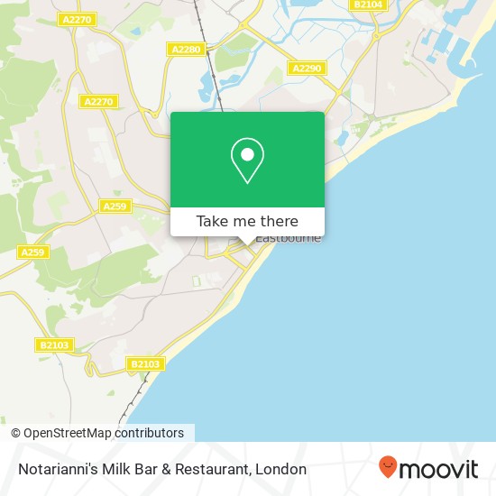 Notarianni's Milk Bar & Restaurant, Terminus Road Eastbourne Eastbourne BN21 3 map