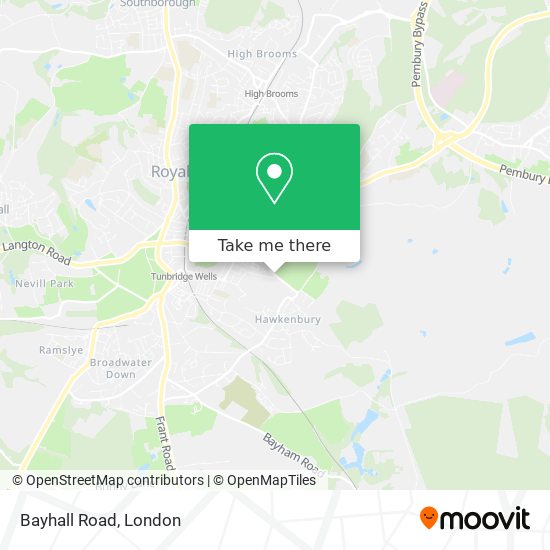 Bayhall Road map