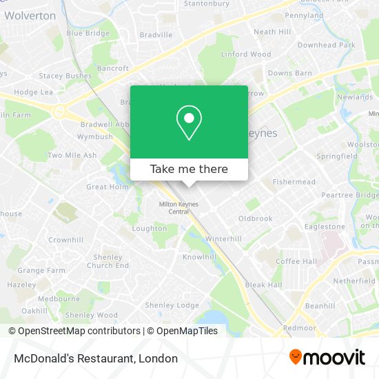 McDonald's Restaurant map
