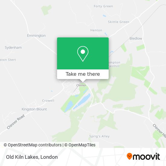Old Kiln Lakes map