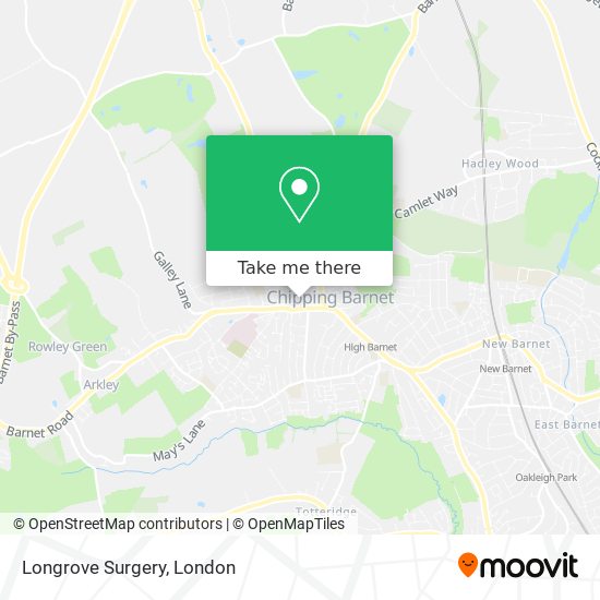 Longrove Surgery map