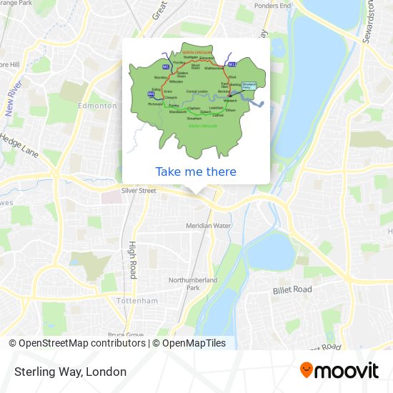 Sterling Way map