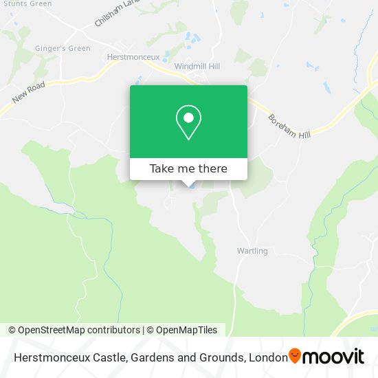Herstmonceux Castle, Gardens and Grounds map