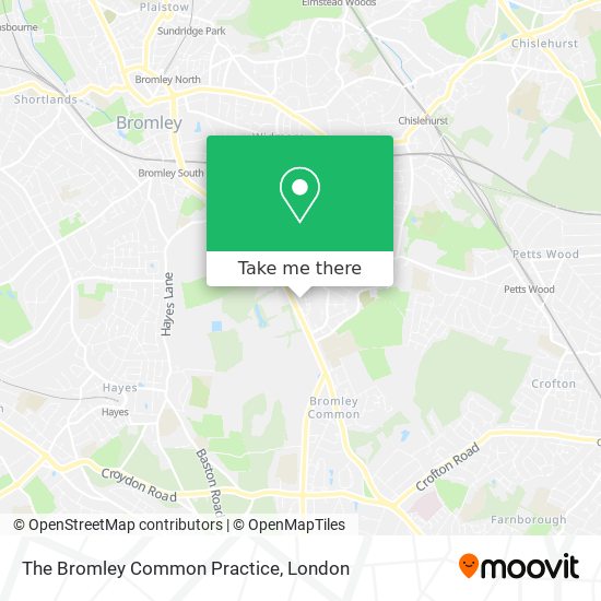 The Bromley Common Practice map