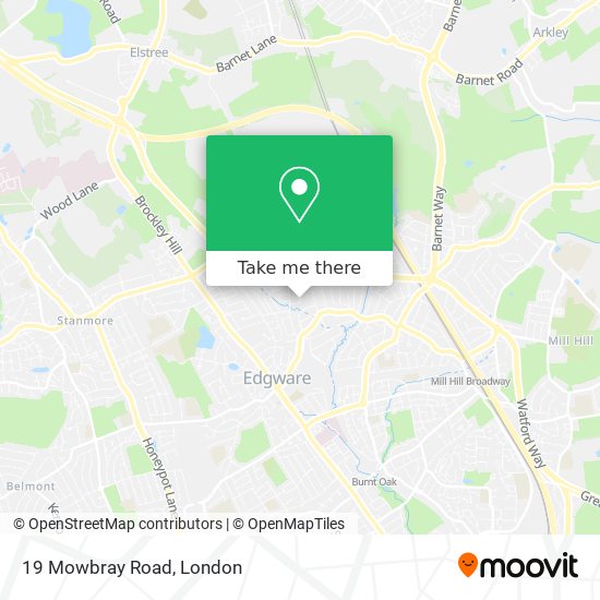 19 Mowbray Road map
