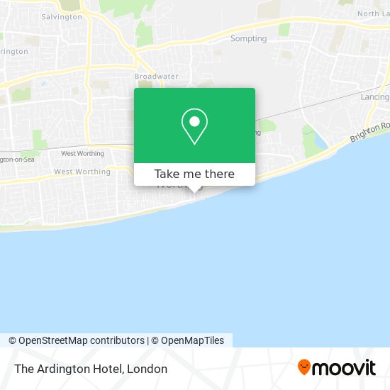 The Ardington Hotel map