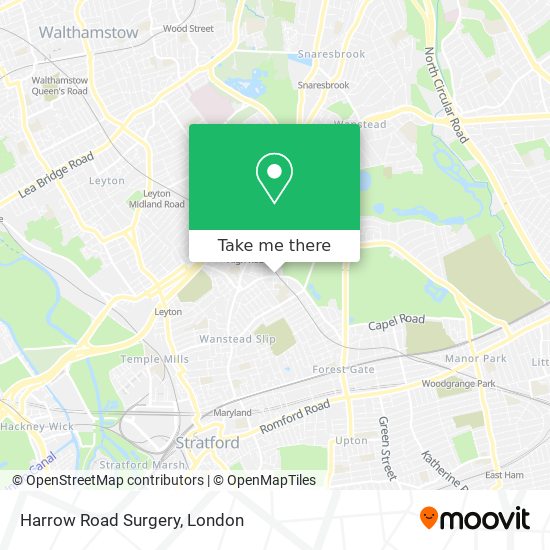 Harrow Road Surgery map