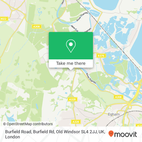Burfield Road, Burfield Rd, Old Windsor SL4 2JJ, UK map