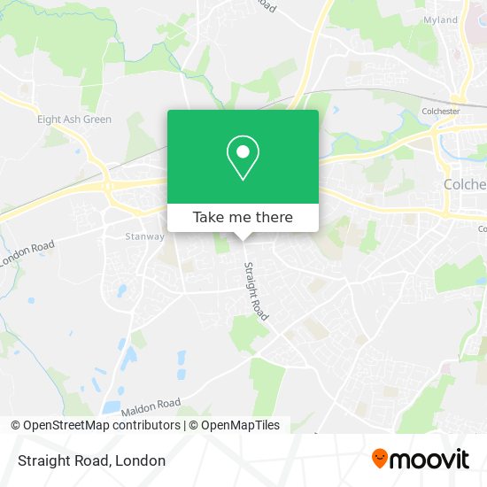 Straight Road map