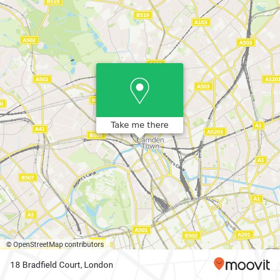 18 Bradfield Court, Camden London map