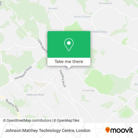 Johnson Matthey Technology Centre map