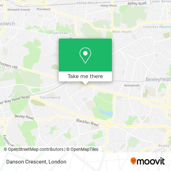 Danson Crescent map
